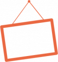 IconFrame Icon of empty sign that looks like a window sign.